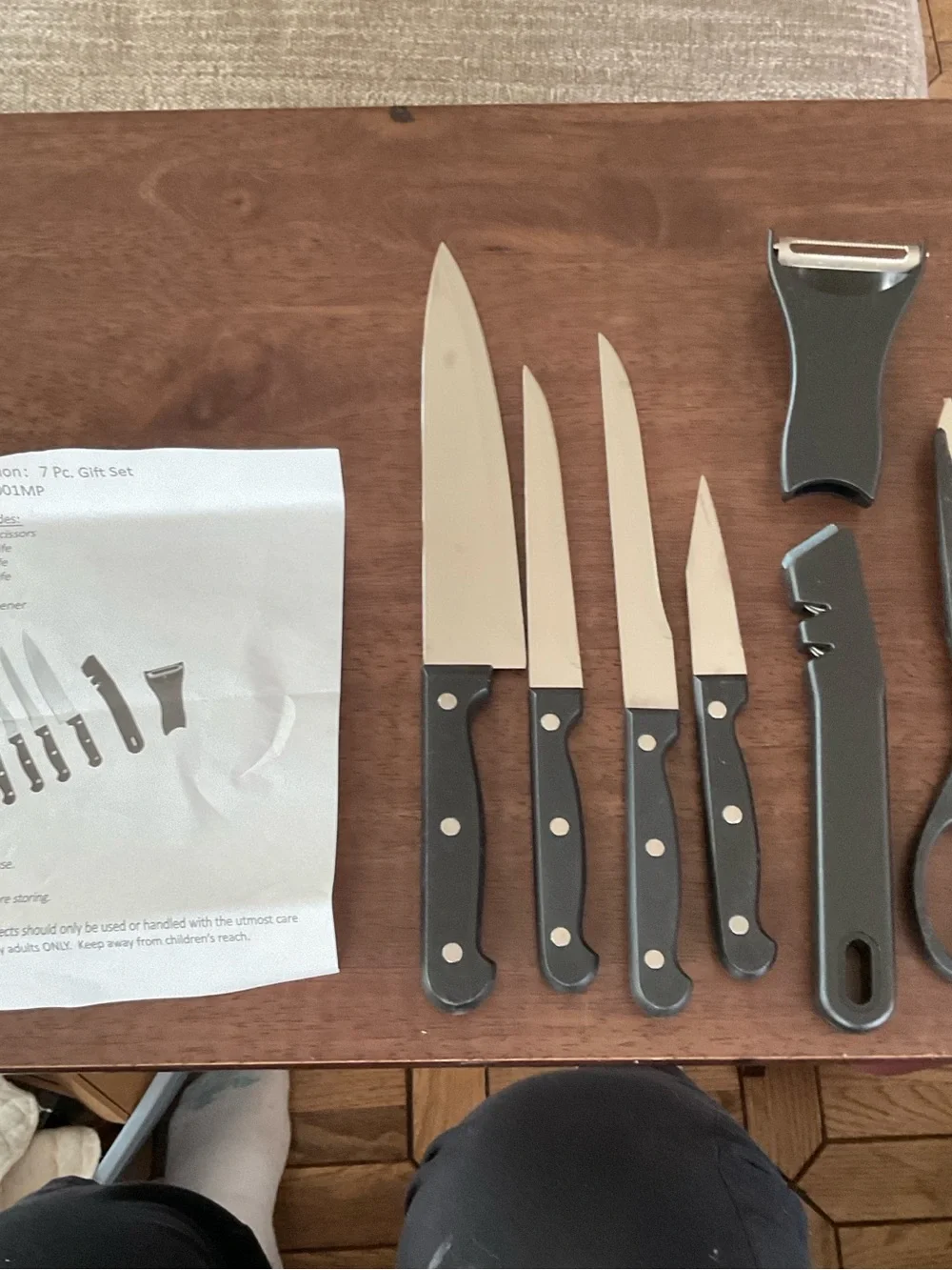 Kitchen Knofe and Tool 7 Piece Set New